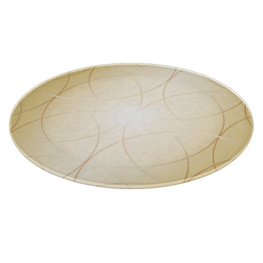 Golden abstracte lijnen snijplank (Hoek)