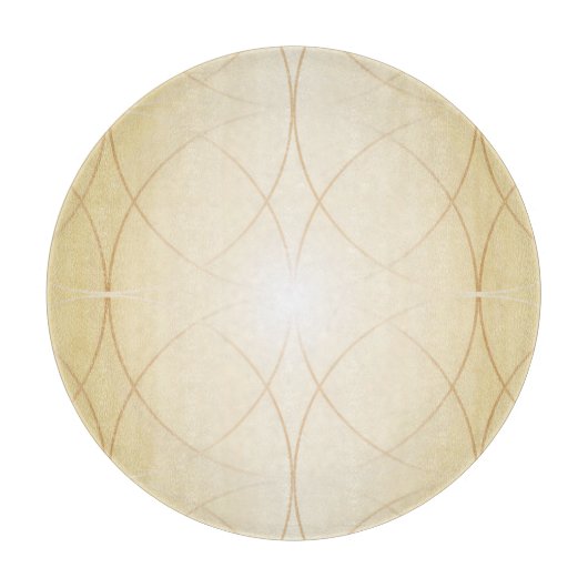 Golden abstracte lijnen snijplank (Voorkant)