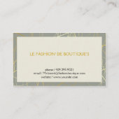 Golden Abstracte lijnen Visitekaartje (Achterkant)