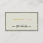 Golden Abstracte lijnen Visitekaartje (Achterkant)