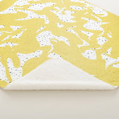 Golden Abstracte marmer met Stippen patroon Sherpa Deken (3/4)