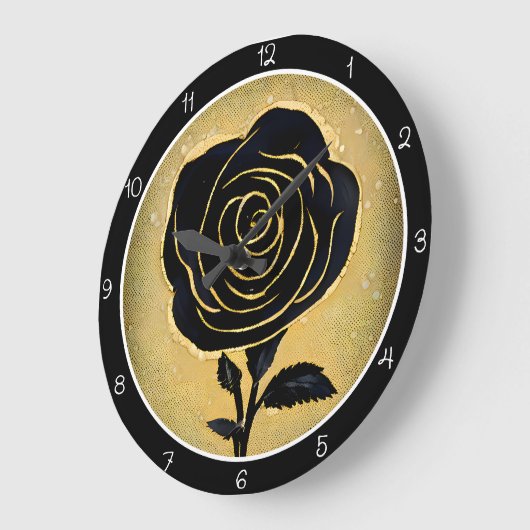 Golden Accent Black Rose  Grote Klok (Hoek)