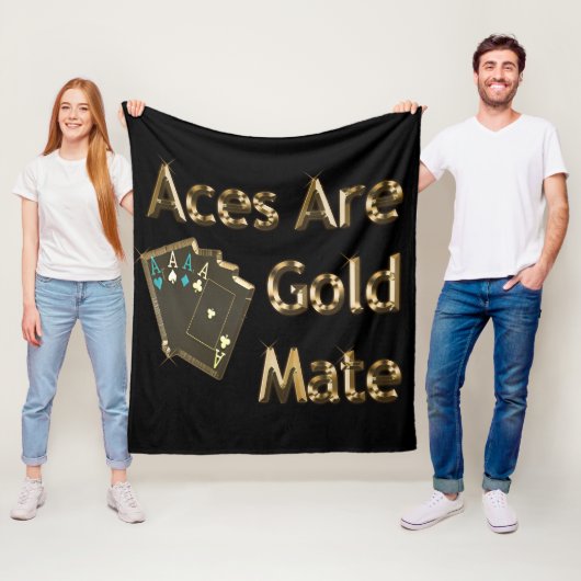 Golden Aces zijn goudmaaltijd, Fleece Deken (In situ)