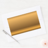 Golden achtergrond rechthoekige sticker (Envelop)