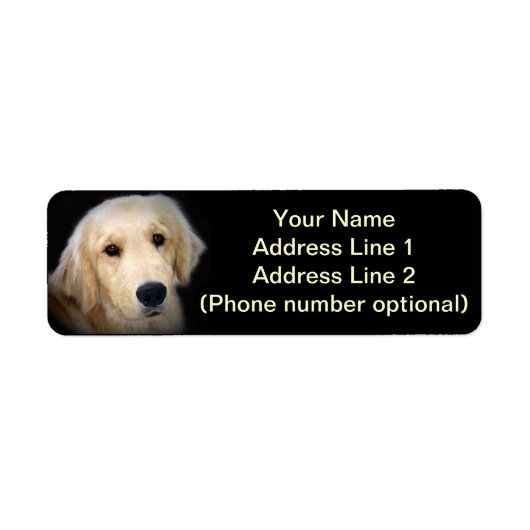 Golden Address Sticker (Voorkant)