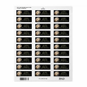 Golden Address Sticker (Full Sheet)