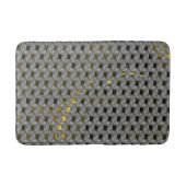 Golden afbeelding onder grijze borden, langwerpige badmat (Voorkant)