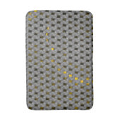 Golden afbeelding onder grijze borden, langwerpige badmat (Voorkant Verticaal)