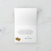 Golden African Kente K46 Folded Hartelijk dank Bedankkaart (Binnen)