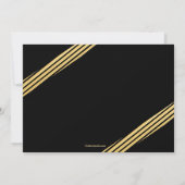 Golden Afstuderen Invitation Kaart (Achterkant)
