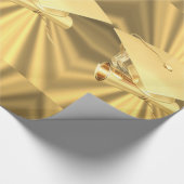 Golden Afstuderen wrapppapier Cadeaupapier (Hoek)
