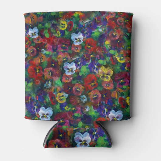 Golden Afternoon Pansies by Jason Street Blikjeskoeler (Voorkant)