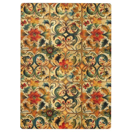 Golden Age botanisch ontwerp Klembord (Achterkant)