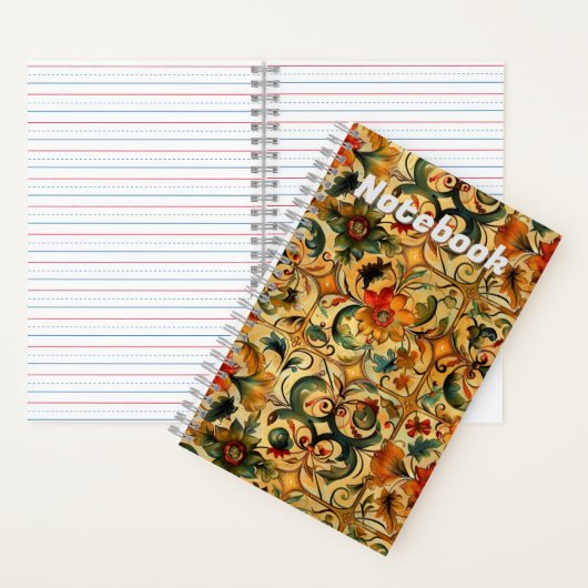 Golden Age botanisch ontwerp Notitieboek (Binnen)