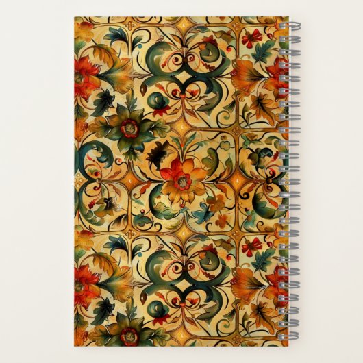 Golden Age botanisch ontwerp Notitieboek (Achterkant)