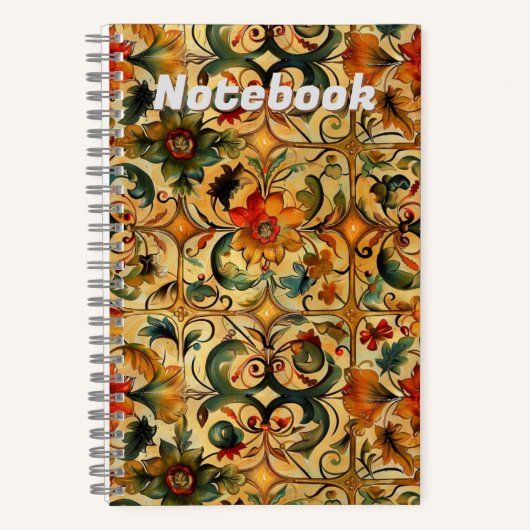 Golden Age botanisch ontwerp Notitieboek (Voorkant)