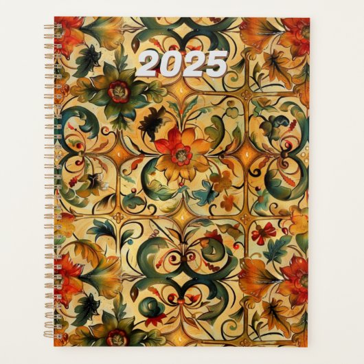 Golden Age botanisch ontwerp Planner (Voorkant)