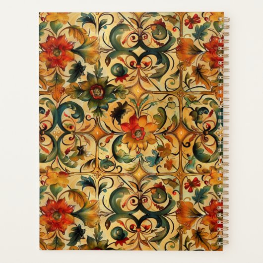 Golden Age botanisch ontwerp Planner (Achterkant)