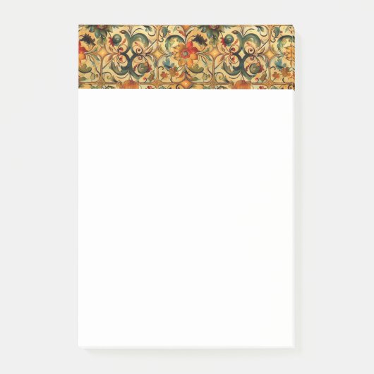 Golden Age botanisch ontwerp Post-it® Notes (Voorkant)