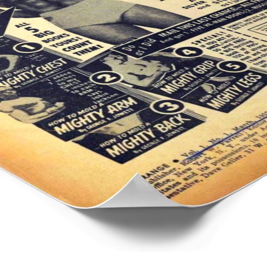 Golden Age Comic Art —  Bodybuilding Advert Poster (Hoek)