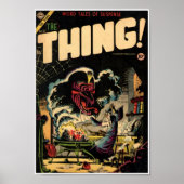 Golden Age Comic Art - Het ding Poster (Voorkant)