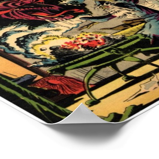 Golden Age Comic Art - Het ding Poster (Hoek)