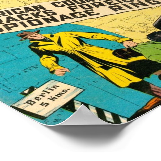 Golden Age Comic Art - Spy en Counterspiy Poster (Hoek)