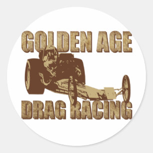 Golden Age Dragon Racing Digger Dragster Ronde Sticker