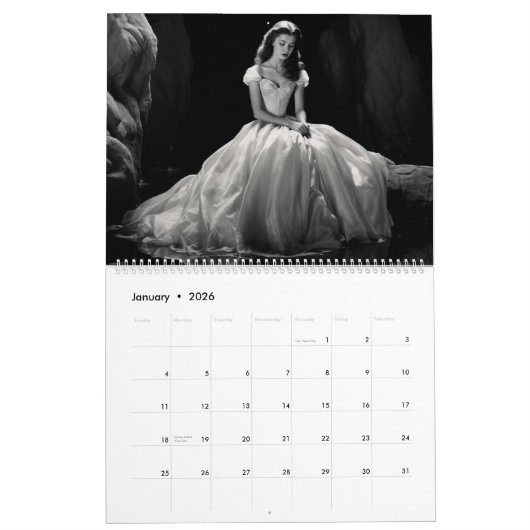 Golden Age Glamour Princess Kalender (Jan 2026)