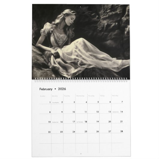 Golden Age Glamour Princess Kalender (Feb 2026)