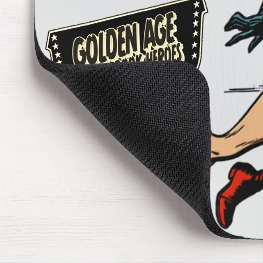 Golden Age Hero Mousepad uit 1940 Muismat (Hoek)