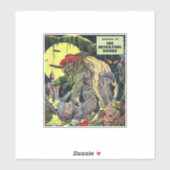 Golden age horror strips |40s Scary comics Sticker (Vel)