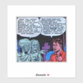 Golden age horror strips |50s Scary comics Sticker (Vel)