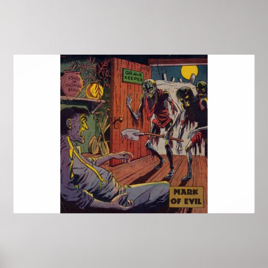 Golden age horror strips |70s Scary comics Poster (Voorkant)