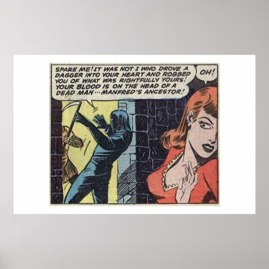 Golden age horror strips |70s Scary  comics Poster (Voorkant)