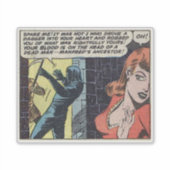 Golden age horror strips |70s Scary comics Sticker (Voorkant)