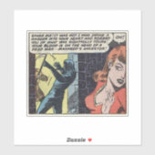Golden age horror strips |70s Scary comics Sticker (Vel)