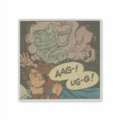 Golden age horror strips | enge retro-strip jaren sticker (Voorkant)