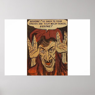 Golden age horror strips   Gouddagboeken Poster