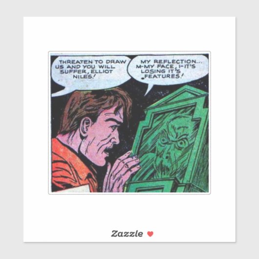 Golden age horror strips |  strips van 90 jaar sticker (Vel)