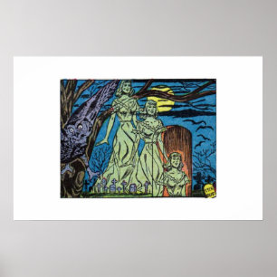 Golden age Horror  strips uit 1940 Poster