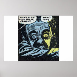 Golden age Horror  strips van 80s klassieke retro Poster