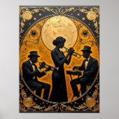 Golden Age Jazz Trio Poster (Voorkant)