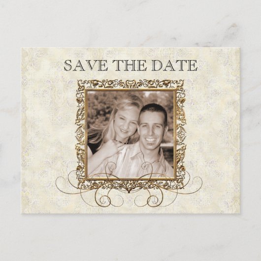 Golden Age of Elegance, Save the Date Briefkaart (Voorkant)