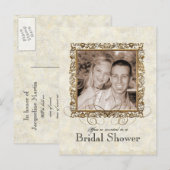 Golden Age of Elegance, Uitnodiging voor bruidsdou (Voorkant / Achterkant)