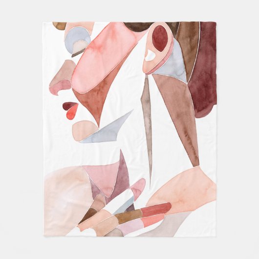 Golden Age Woman Fleece Deken (Voorkant)