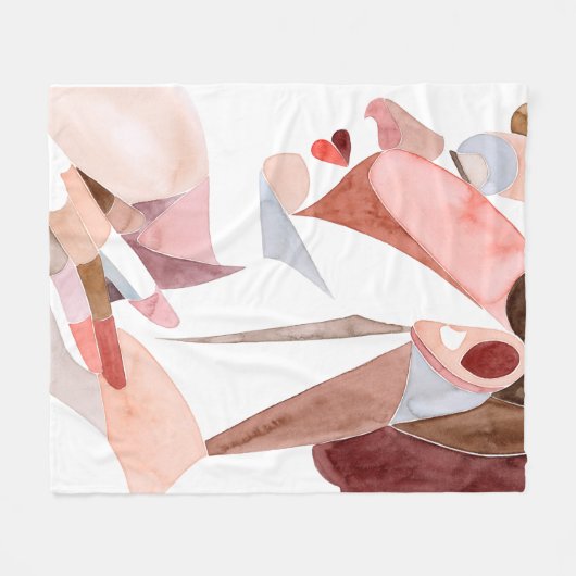 Golden Age Woman Fleece Deken (Voorkant (Horizontaal))