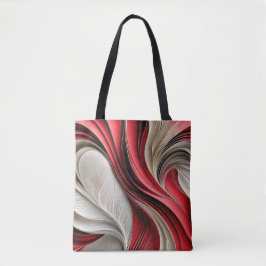 Golden Air: Cranberry & Champagne Stromende Abstra Tote Bag