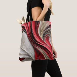 Golden Air: Cranberry & Champagne Stromende Abstra Tote Bag