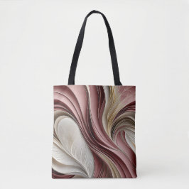 Golden Air – Rose Champagne Flowing Abstract  Tote Bag